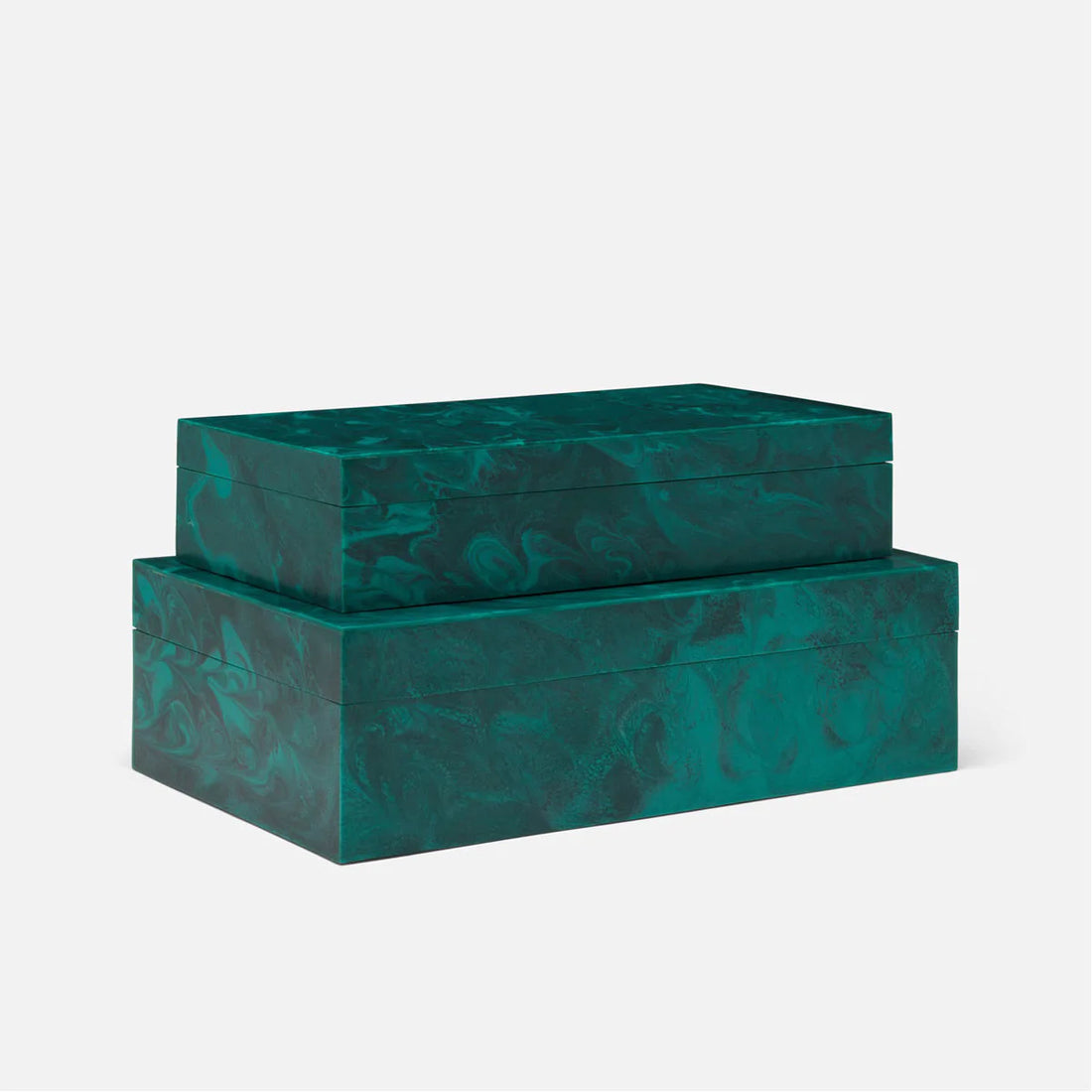 Made Goods Maverick Swirled Resin Box, 2-Piece Set