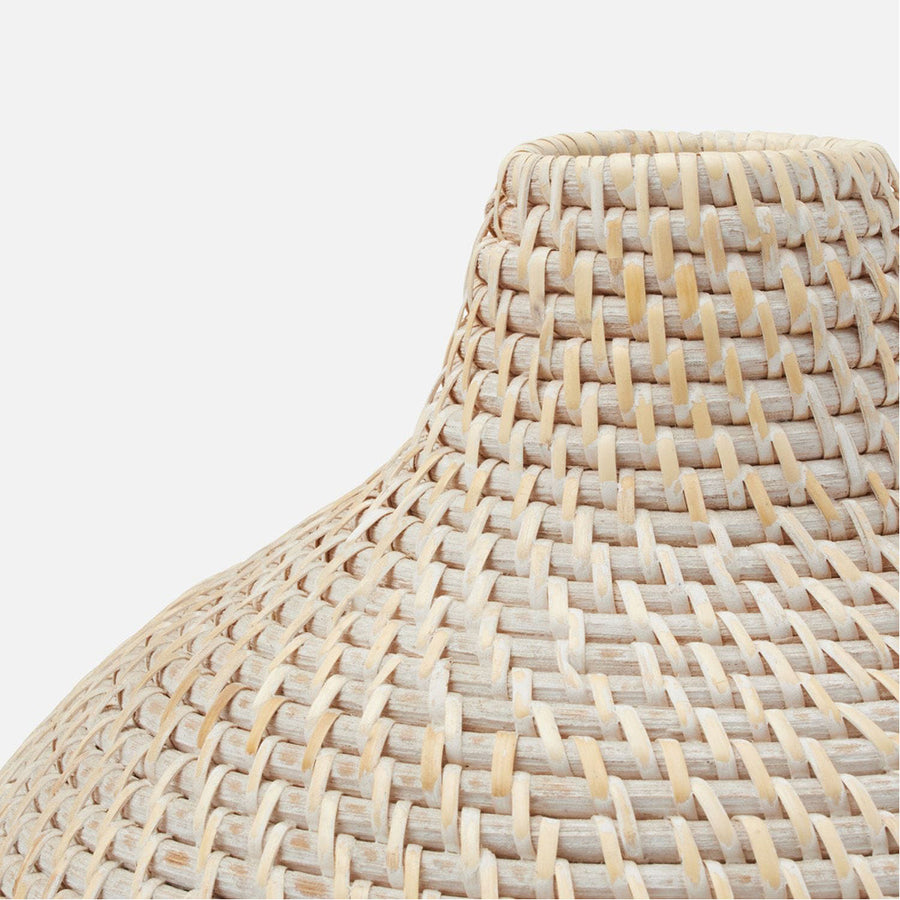 Made Goods Octavia Woven Rattan Vase, Set of 2