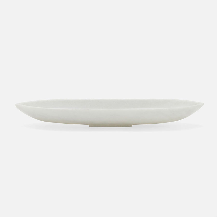 Made Goods Ovelia Oblong-Shaped Outdoor Marble Bowl, Set of 2