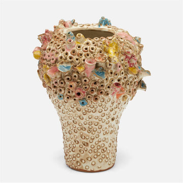 Made Goods Priska Coral-Inspired Vase in Multi-Color Stoneware