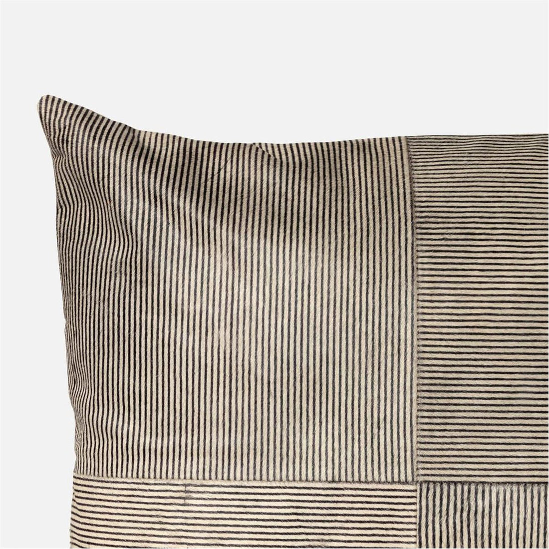 Made Goods Quincy Candy Striped Hair-On-Hide Pillows, Set of 2