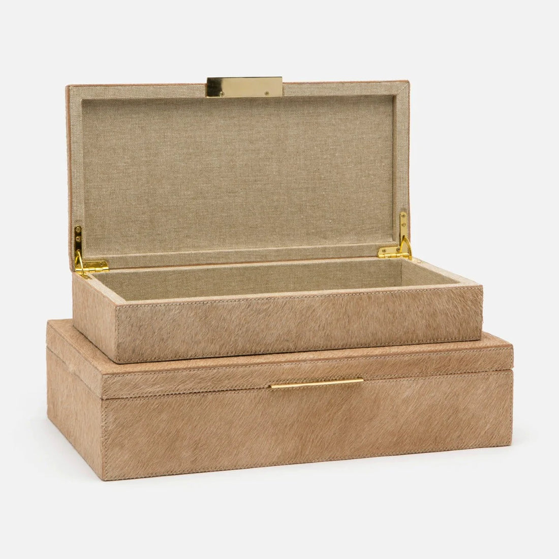 Made Goods Ralston Hair-On-Hide Box, 2-Piece Set