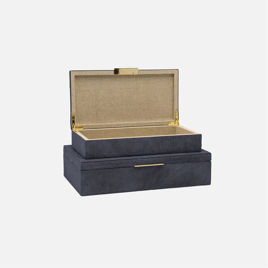 Made Goods Ralston Hair-On-Hide Box, 2-Piece Set