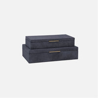 Made Goods Ralston Hair-On-Hide Box, 2-Piece Set