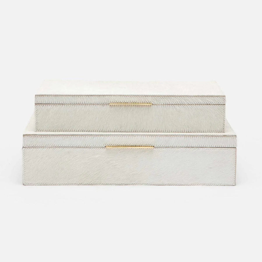 Made Goods Ralston Hair-On-Hide Box, 2-Piece Set