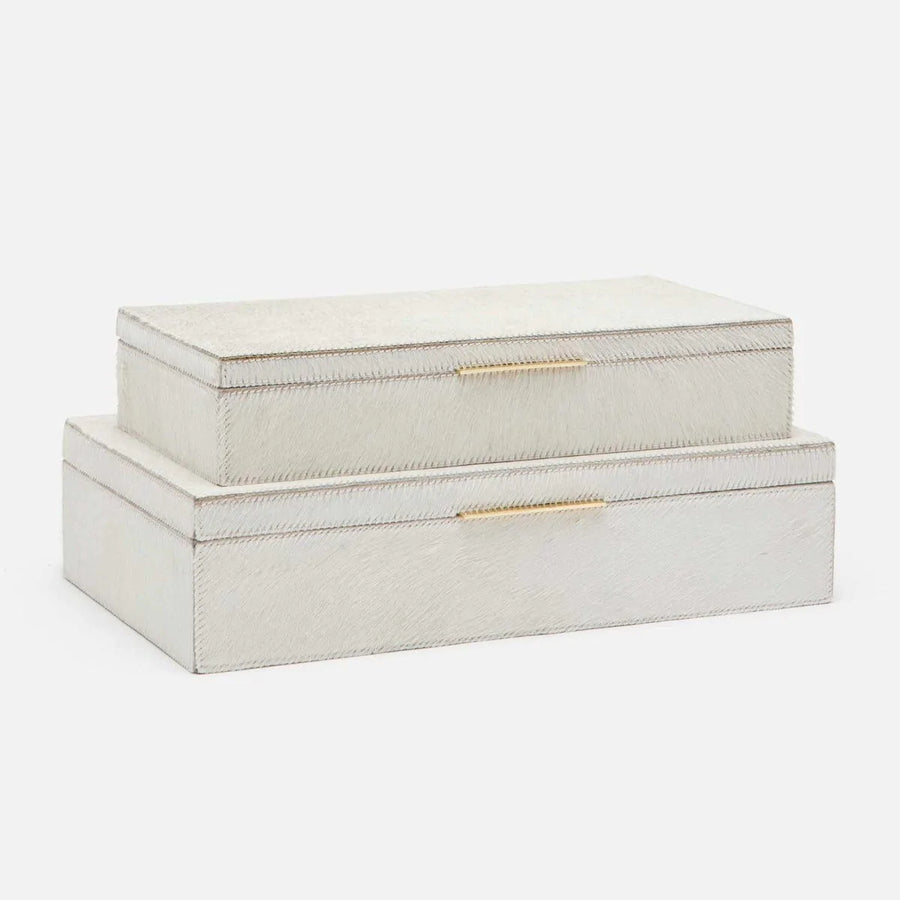 Made Goods Ralston Hair-On-Hide Box, 2-Piece Set