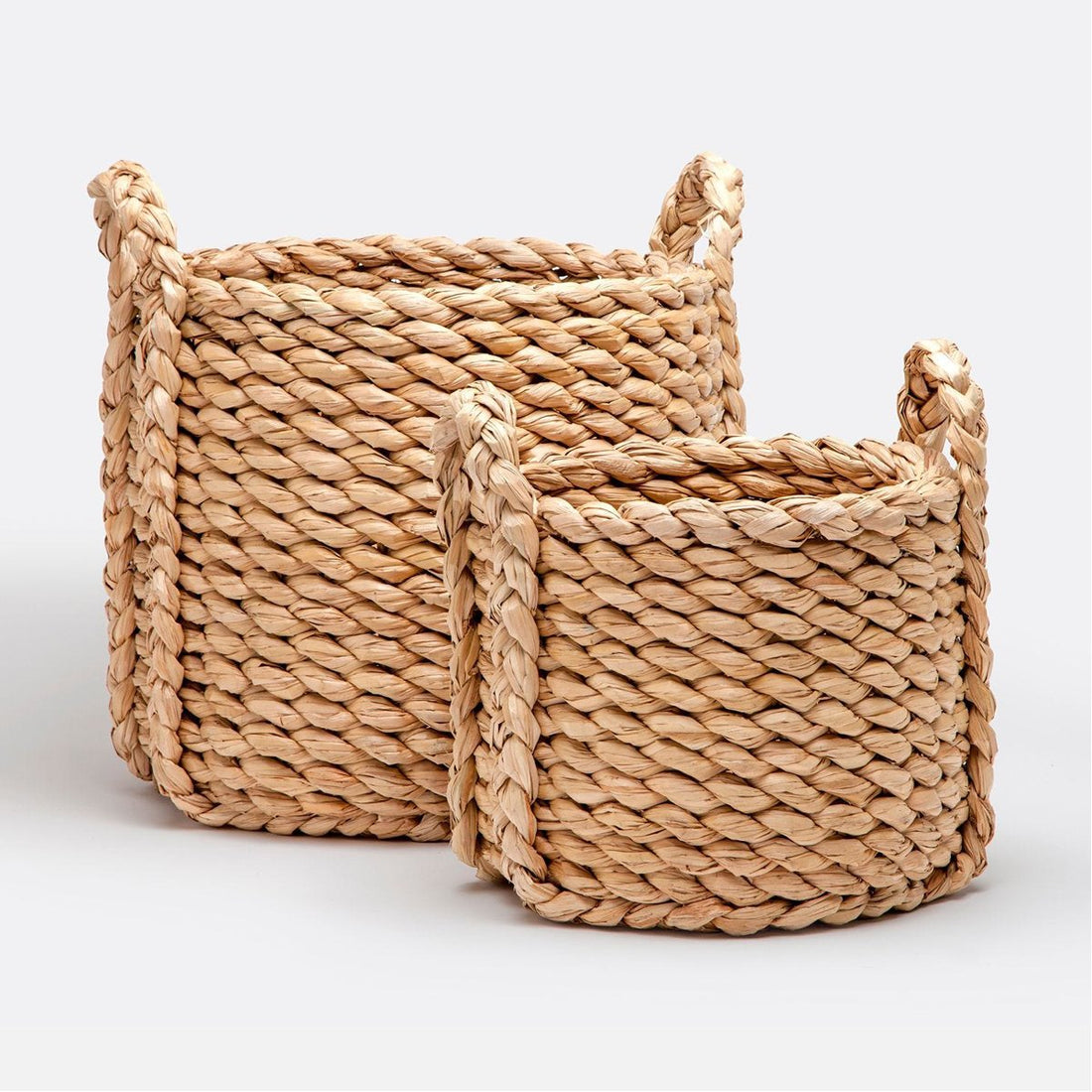 Made Goods Raquel Woven Round Basket, 2-Piece Set