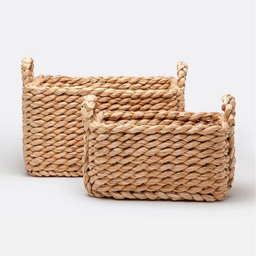 Made Goods Raquel Woven Rectangular Basket, 2-Piece Set