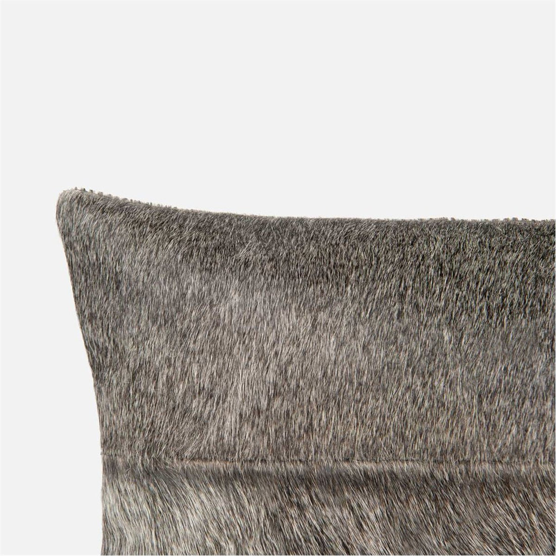 Made Goods Roger Patched Gray Cowhide Pillows, Set of 2