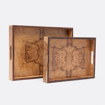 Made Goods Shea Veneer Tray, 2-Piece Set