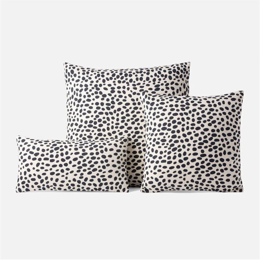 Made Goods Sherece Dalmatian Print Canvas Pillow, Set of 2