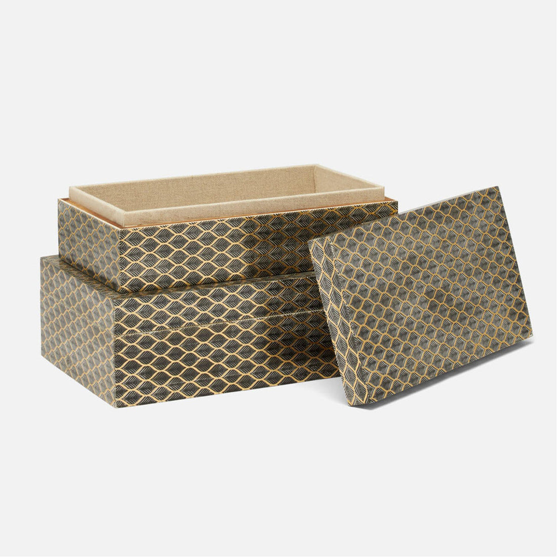 Made Goods Zakiah Lacquered Box, 2-Piece Set