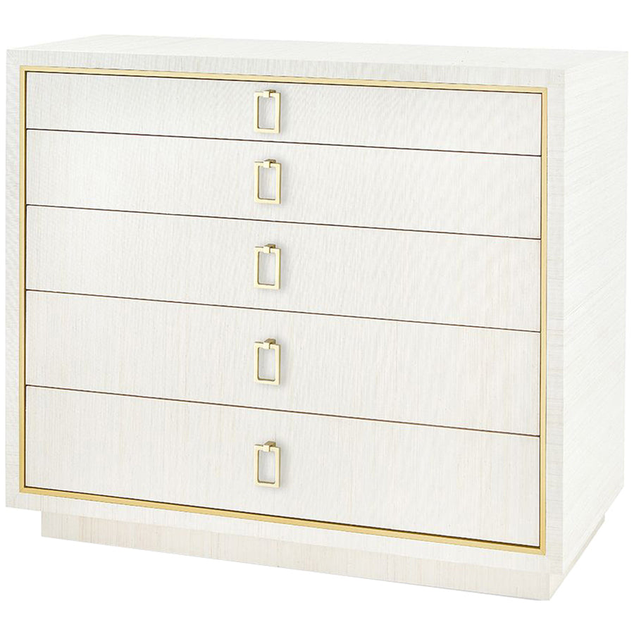 Villa & House Parker Large 5-Drawer Chest with Raquel Pull