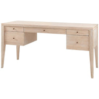 Villa & House Paola Desk, Bleached Cerused Oak