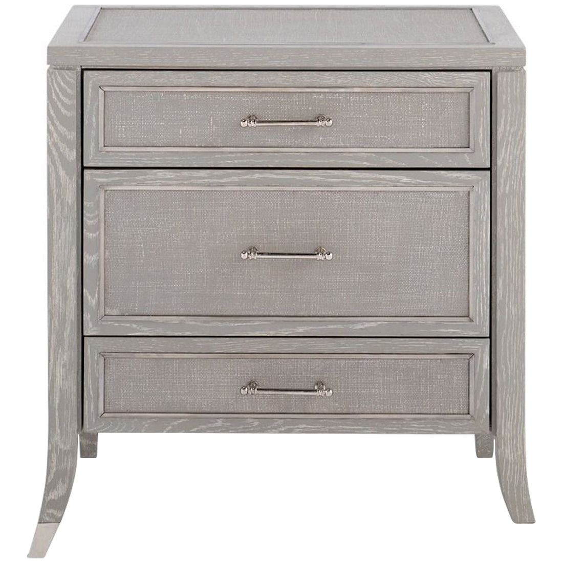 Villa & House Paulina 3-Drawer Side Table, Gray