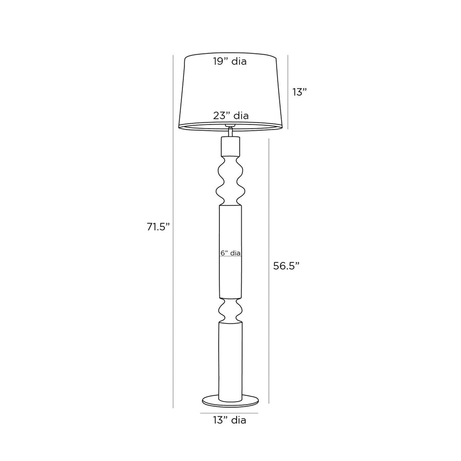 Arteriors Woodrow Floor Lamp