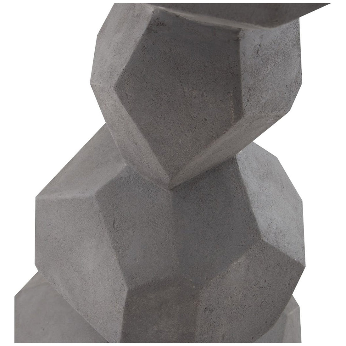 Phillips Collection Faceted Rock Column Sculpture