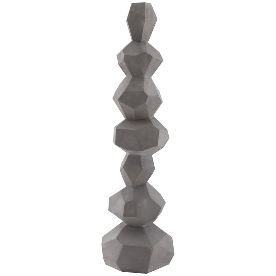 Phillips Collection Faceted Rock Column Sculpture