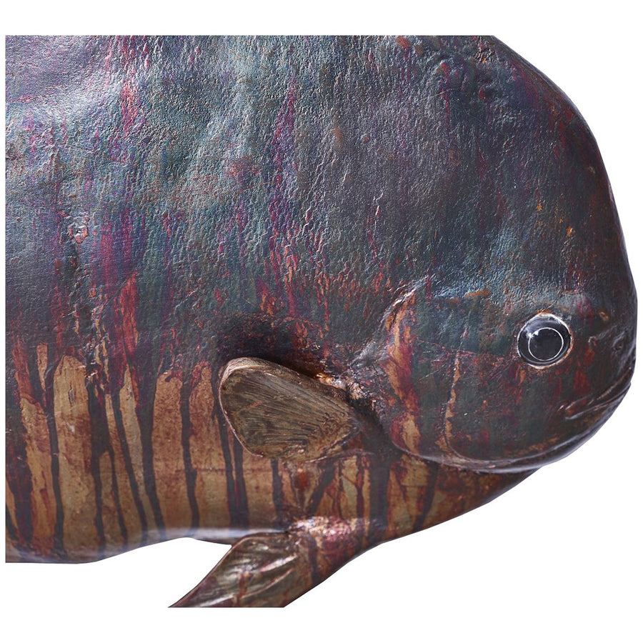 Phillips Collection Australian Bat Fish Maroon Wall Sculpture