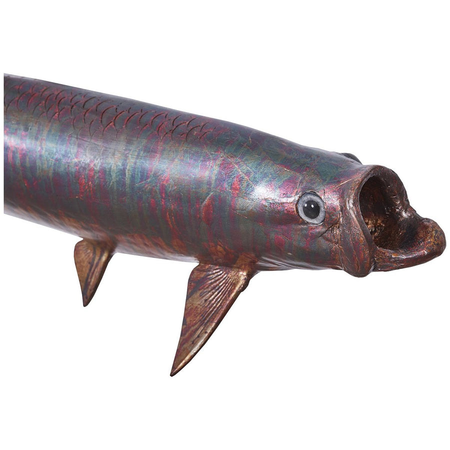 Phillips Collection Tarpon Fish Wall Sculpture, Copper Patina