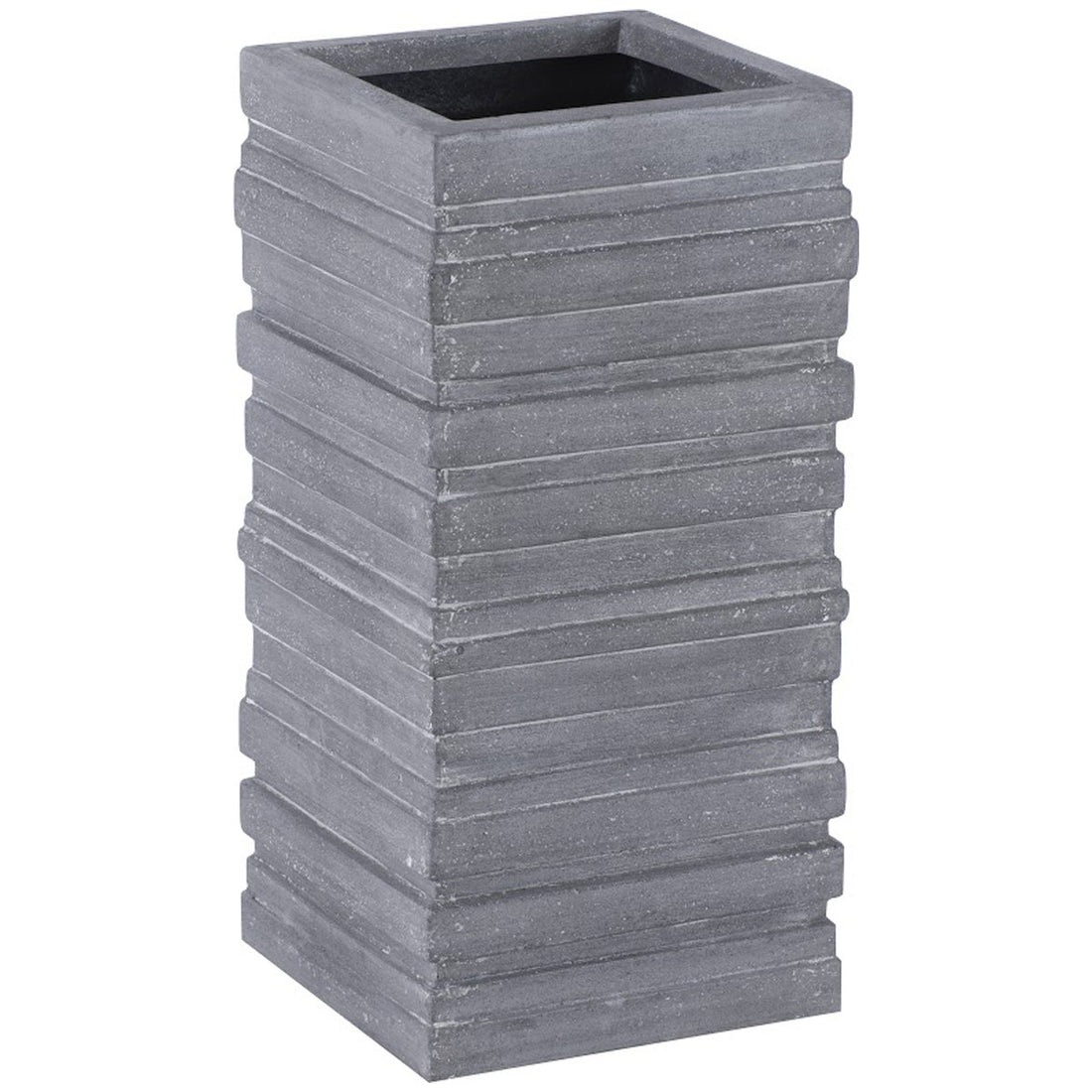 Phillips Collection June Square Planter, Gray