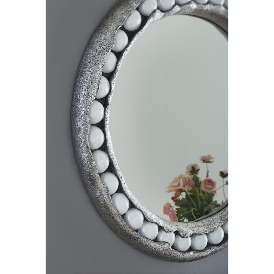 Phillips Collection Pearl Round Silver Mirror