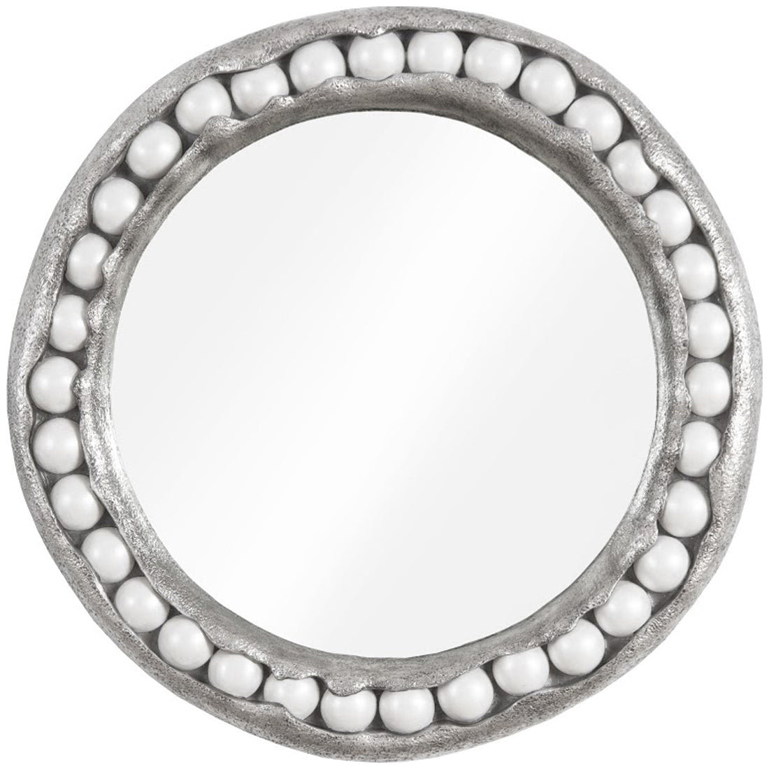 Phillips Collection Pearl Round Silver Mirror