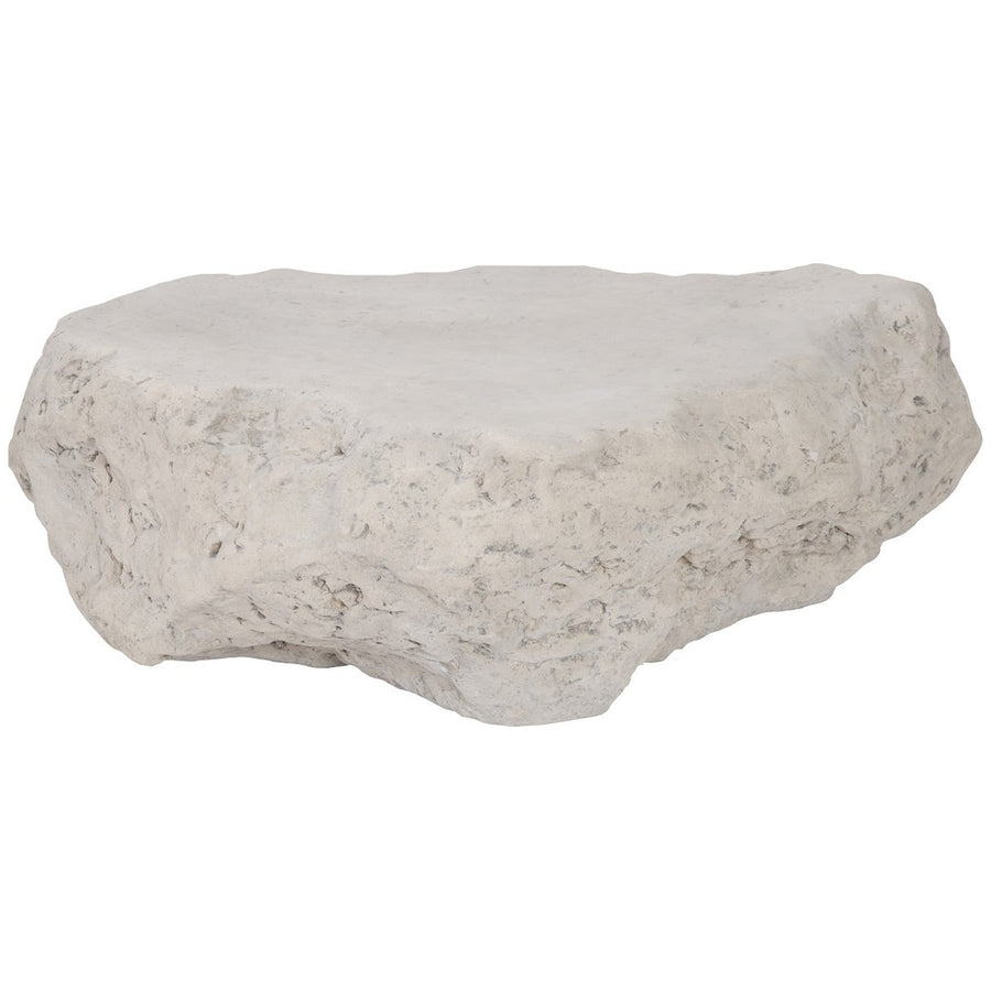 Phillips Collection Cast Boulder Small Roman Stone Outdoor Coffee Table