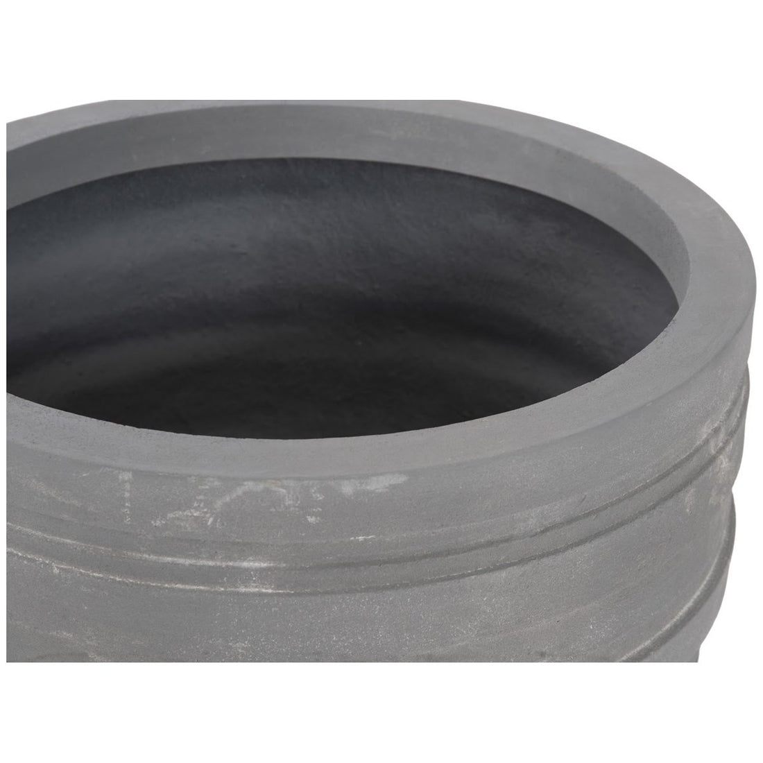 Phillips Collection June Round Planter, Raw Gray