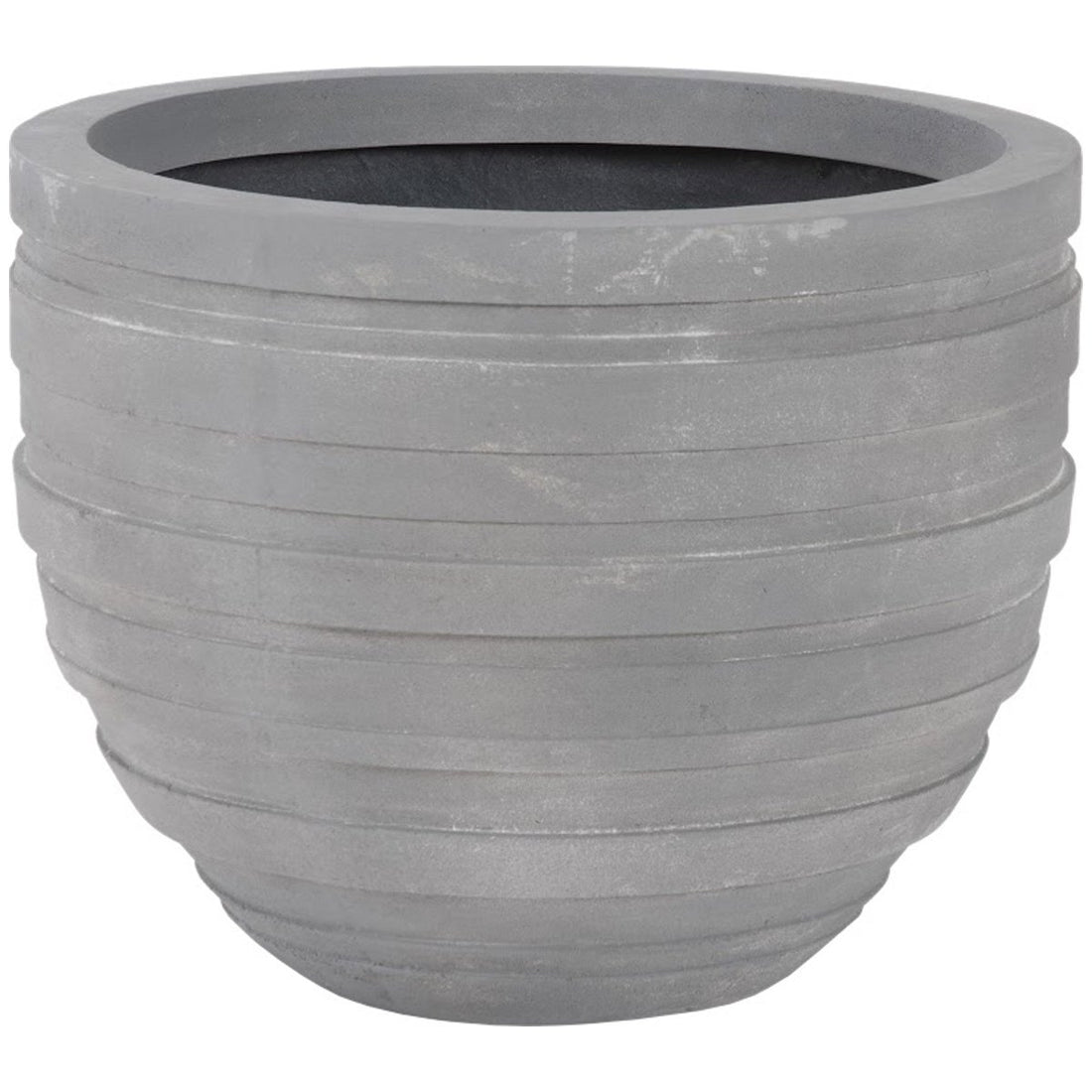 Phillips Collection June Round Planter, Raw Gray