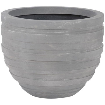 Phillips Collection June Round Planter, Raw Gray