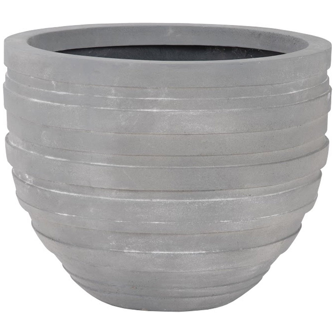 Phillips Collection June Round Planter, Raw Gray