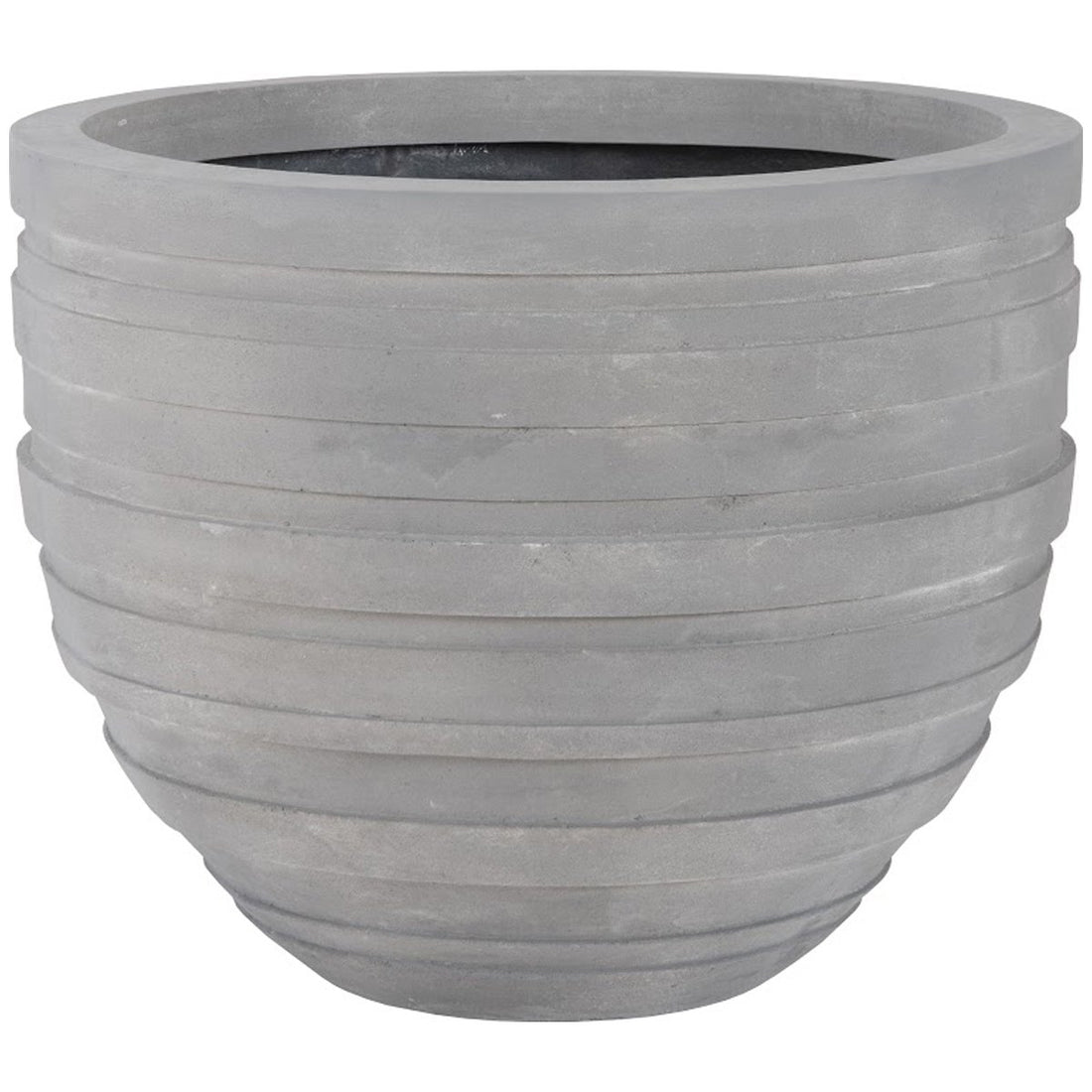 Phillips Collection June Round Planter, Raw Gray