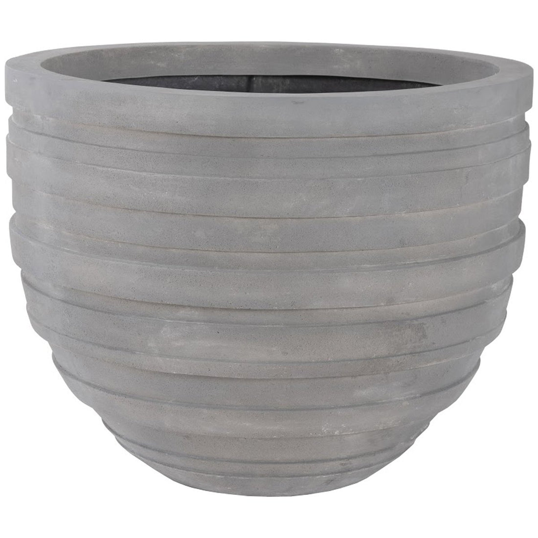 Phillips Collection June Round Planter, Raw Gray