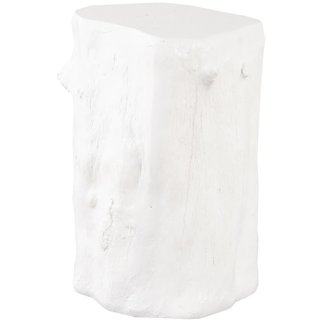 Phillips Collection Log Small White Stool