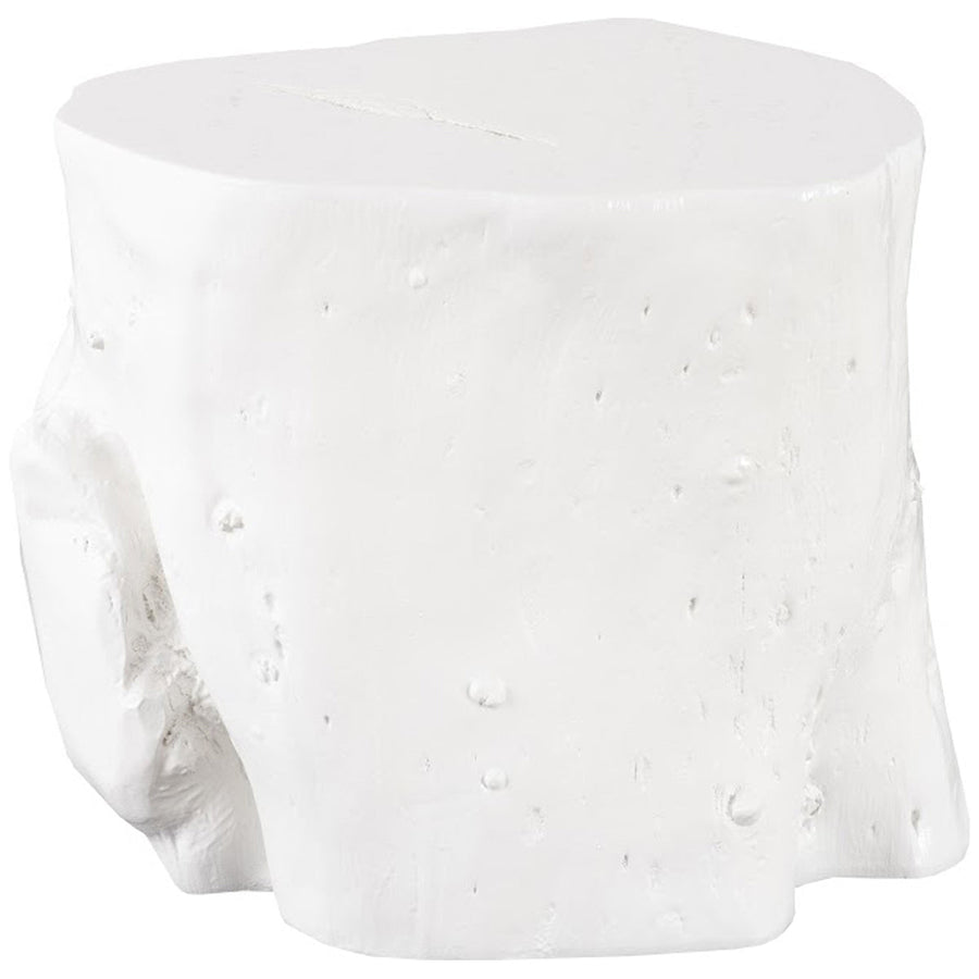 Phillips Collection Log Large White Stool