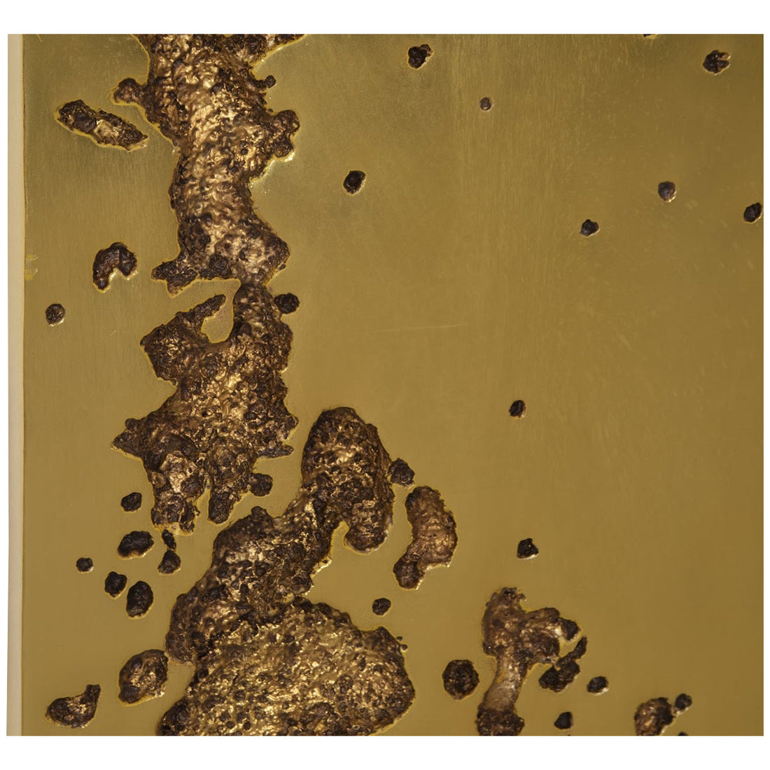 Phillips Collection Splotch Rectangle Gold Wall Art, Freeform