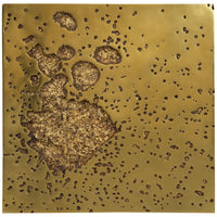 Phillips Collection Splotch Square Gold Wall Art