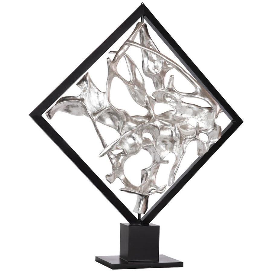 Phillips Collection Cast Revolving Diamond Sculpture