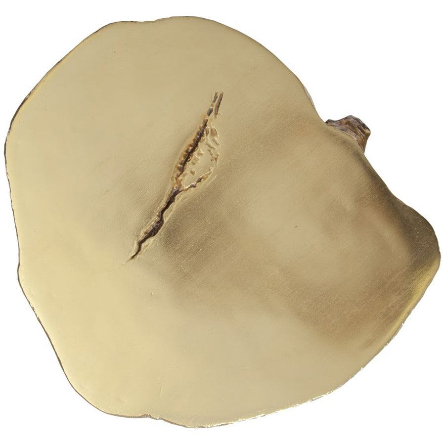 Phillips Collection Log Large Stool, Gold Leaf