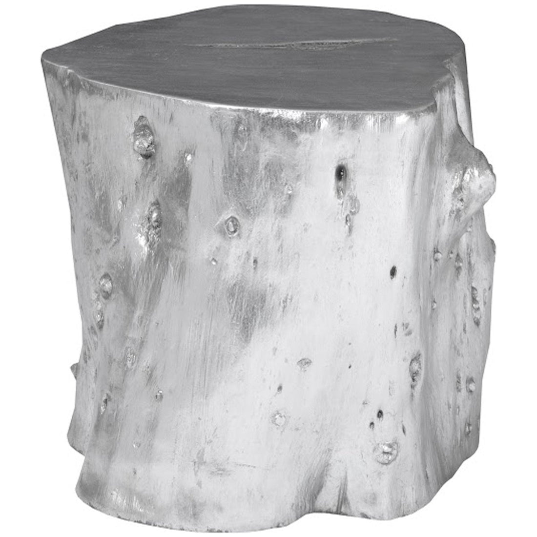 Phillips Collection Log Large Silver Stool