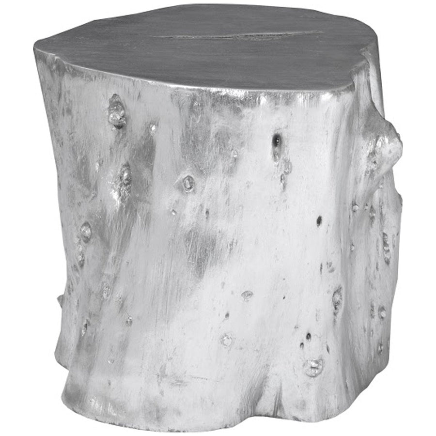 Phillips Collection Log Large Silver Stool