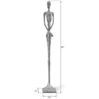 Phillips Collection Lottie Large Sculpture, Silver Leaf