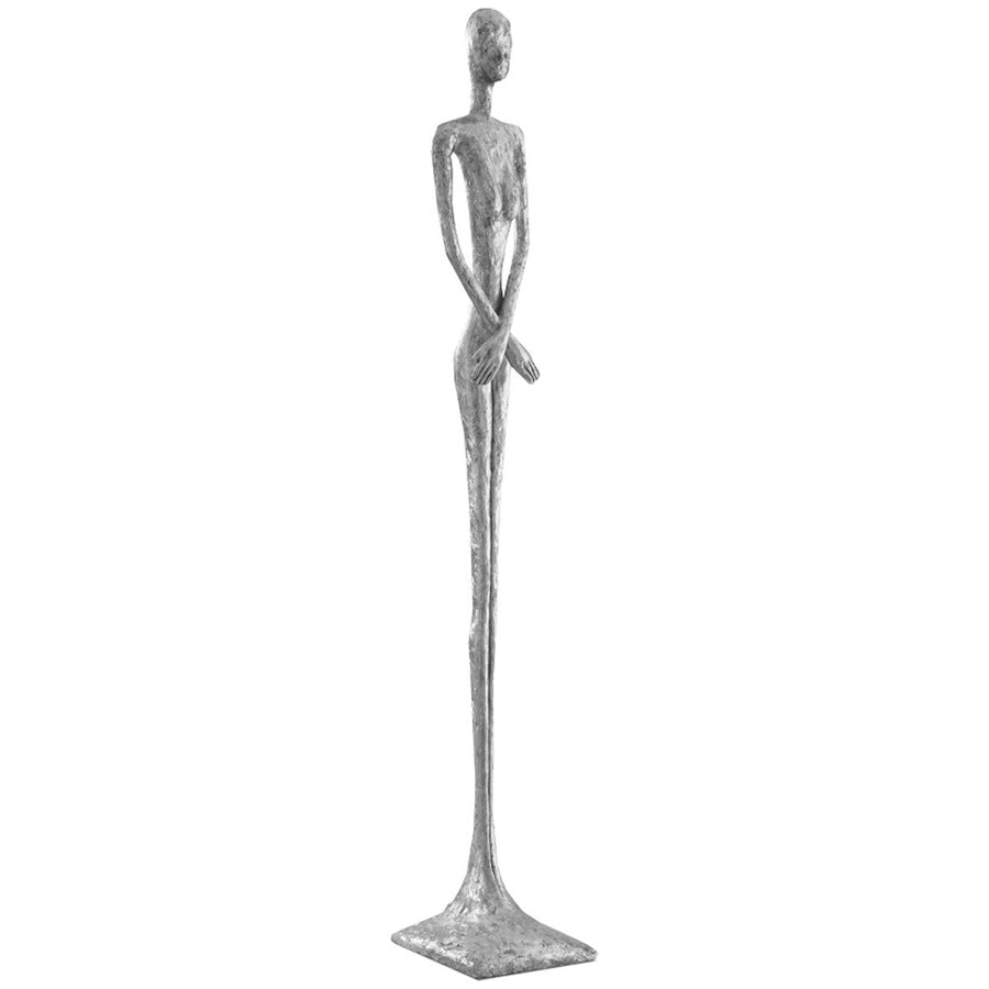 Phillips Collection Lottie Large Sculpture, Silver Leaf