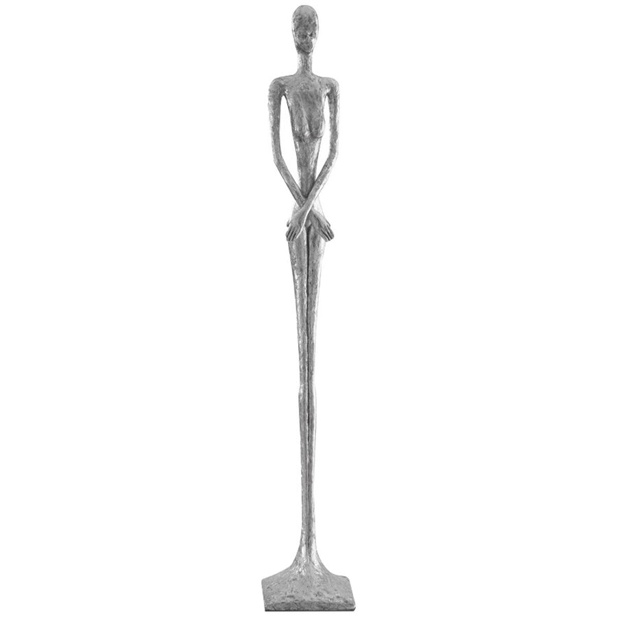 Phillips Collection Lottie Large Sculpture, Silver Leaf