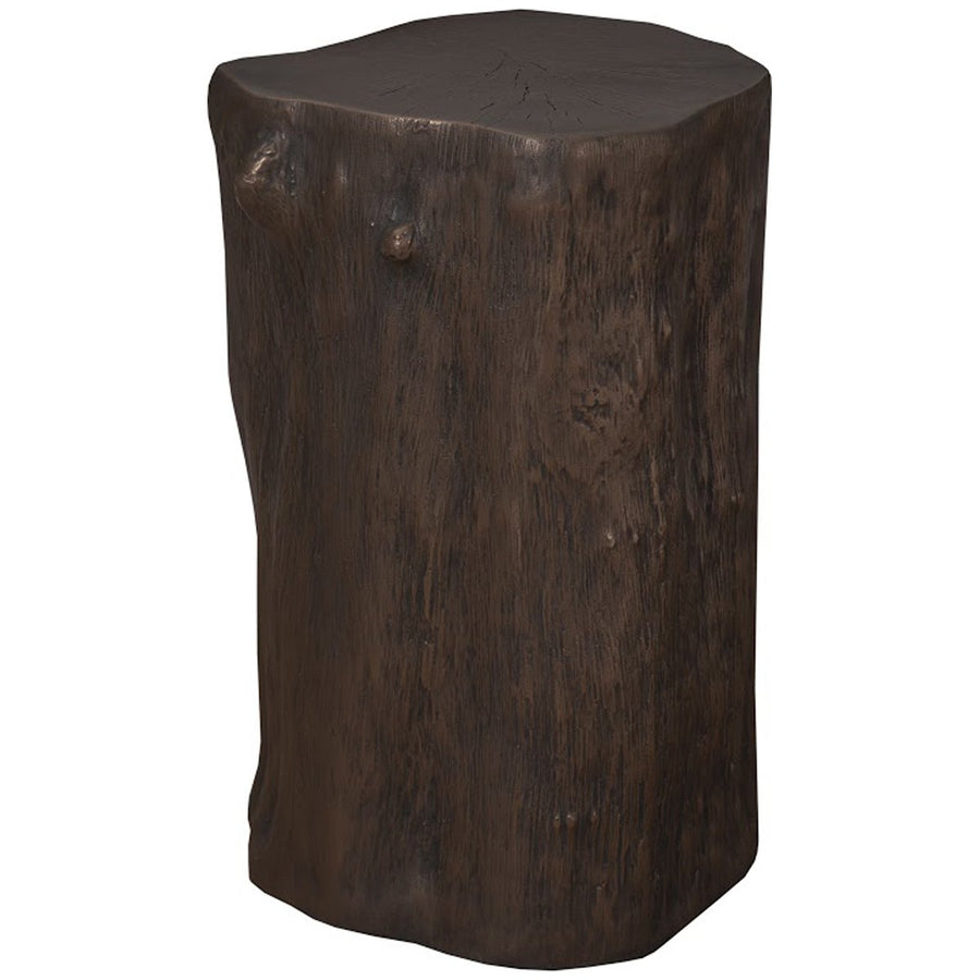 Phillips Collection Log Small Outdoor Stool, Bronze