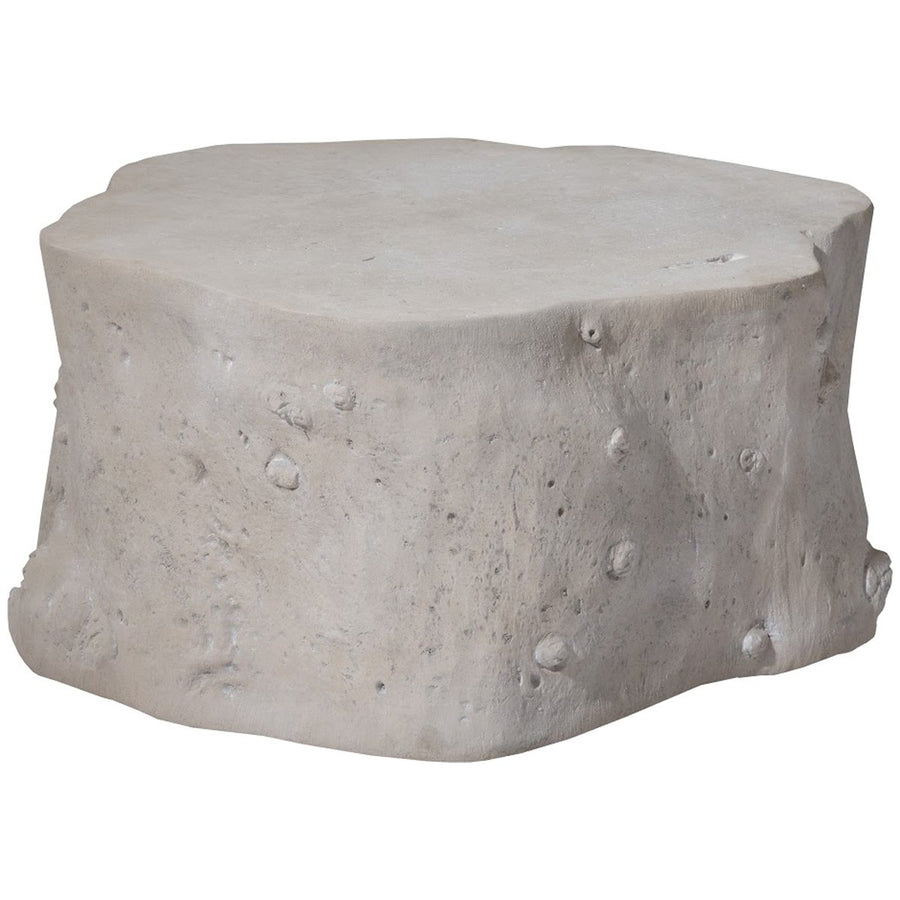 Phillips Collection Log Outdoor Coffee Table, Roman Stone