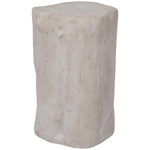 Phillips Collection Log Small Outdoor Stool, Roman Stone