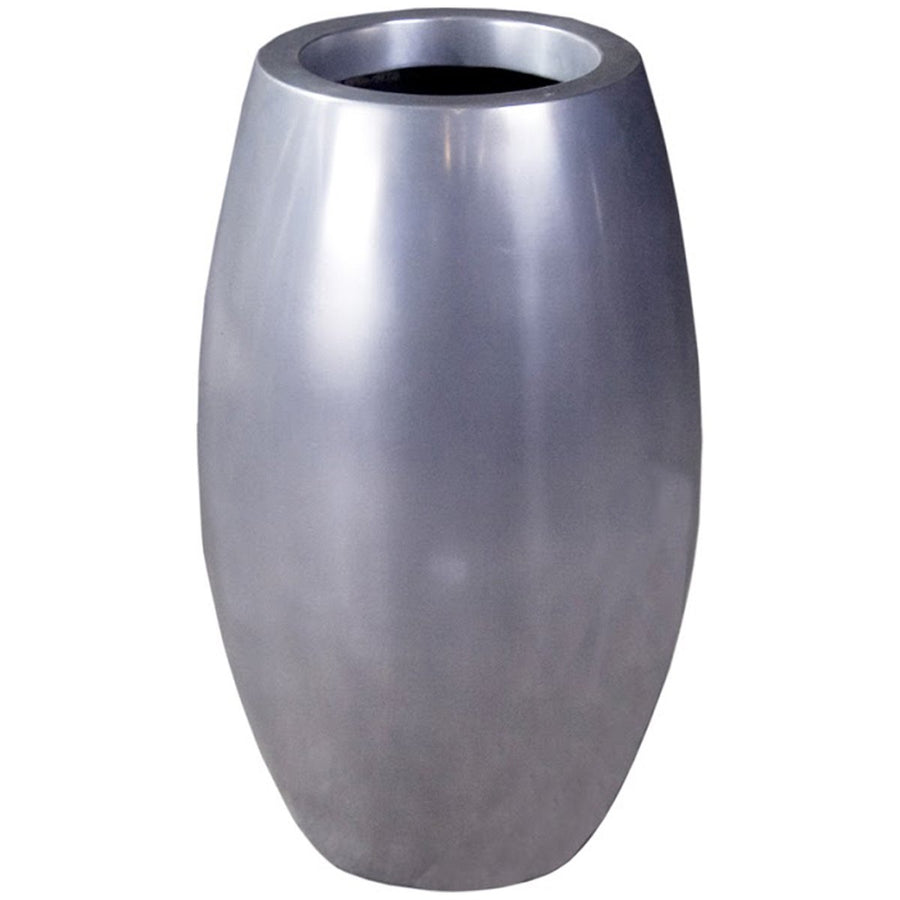 Phillips Collection Elonga Small Planter, Polished Aluminum