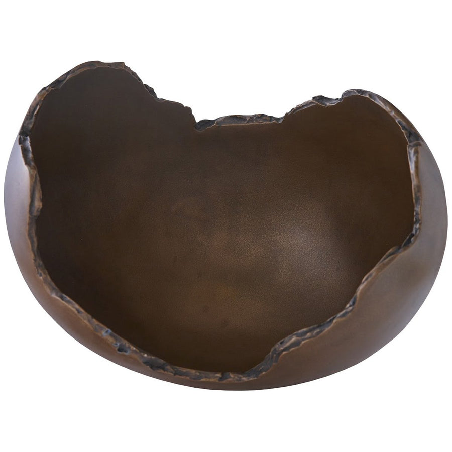 Phillips Collection Burled Bowl, Bronze